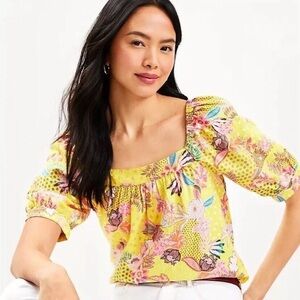 LOFT spring yellow shirt